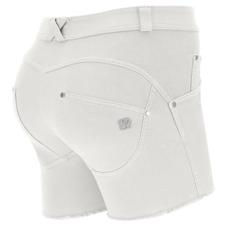 Freddy Shorts WR.UP in denim navetta ecologico fondo sfrangiato e abrasioni