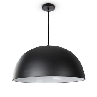 Paco Home L&aacute;mpara De Suspensi&oacute;n Comedor Colgante Cocina Mesa Comedor Industrial Moderna L&aacute;mpara Colgante - Negro, Blanco (&oslash;40.5 Cm) - Paco Home