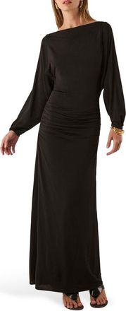 Vix Nina Long Sleeve Cover-Up Maxi Dress in Black at Nordstrom, Size X-Small