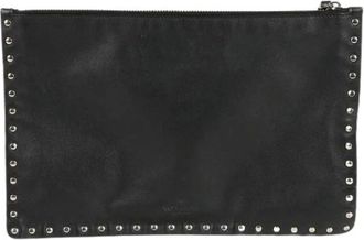 Valentino Pre-owned Clutches, female, Black, Size: ONE SIZE Pre-owned Rockstud Clutch