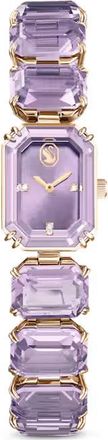 Swarovski Quartz Crystal Purple Dial Ladies Watch 5722364