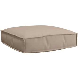 vidaXL Coj&iacute;n De Pal&eacute; Para Asiento Taup&eacute; 60 X 60 X 12 Cm Tela Oxford Vidaxl