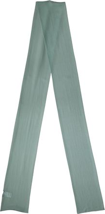 Dolce & Gabbana Womens Teal Silk Sash Wrap Foulard Stole 292cm X 19cm Scarf