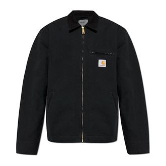 Carhartt Work in Progress Carhartt Wip, Light Jackets, male, Black, Size: 2XL Jacket with logo
