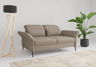 Sit&more 3-Sitzer »Emely, inkl. Sitztiefenverstellung« wahlweise mit Bettfunktion, Kopf- & Armteilverstellung