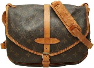 Louis Vuitton Pre-owned Cross Body Bags, female, Brown, Size: ONE SIZE Pre-owned Vintage Monogram Shoulder Bag