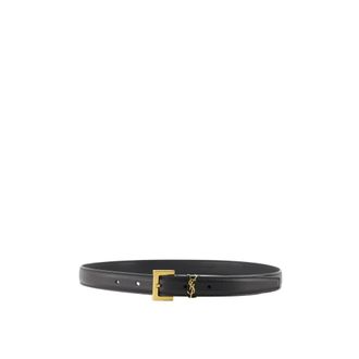 Saint Laurent Dames, Accessoires, Zwart, Maat: 80 CM Leer