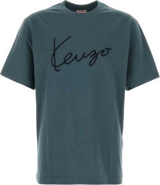 Kenzo Anthracite Blue Logo T-Shirt