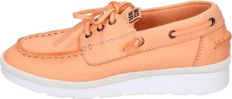 Moma Leren Sailor Schoenen - Dames - Bootschoenen - Oranje - 37 EU - Leer - Schoenen