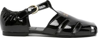 Sergio Moretti Platte Sandalen - Dames - Sandalen - Zwart - 39 EU - Schoenen