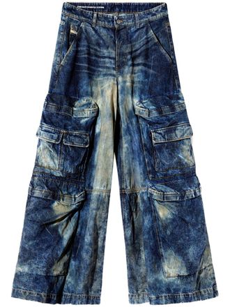 Diesel x Damiano David D-Giappo jeans - unisex - Cotton/Hemp - 29 - Blue