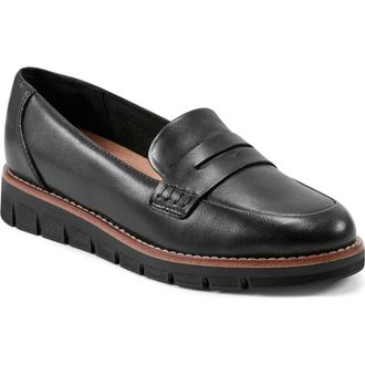 Easy Spirit Velia Penny Loafer in Blk02 at Nordstrom, Size 10.5