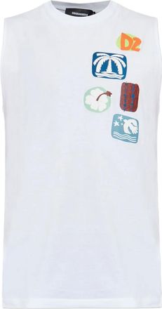 Dsquared2 Summer Lovers tank top - White
