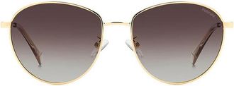 Polaroid PLD 4171/G/S/X Asian Fit Polarized 01Q/LA Womens Sunglasses Gold Size 57