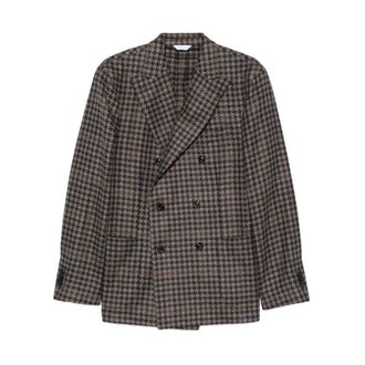 Boglioli Double-breasted K-Jacket - Heren - Jassen - Bruin - Maat: XL Zijde
