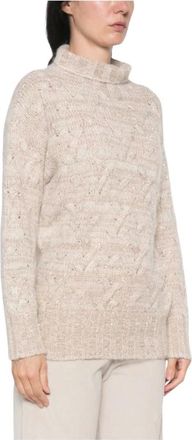 Fabiana Filippi Dames, Truien, Beige, Maat: XS Zijde
