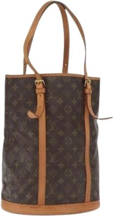 Louis Vuitton Pre-owned Bucket Bags, female, Brown, Size: ONE SIZE Pre-owned Vintage Canvas Bucket Bag