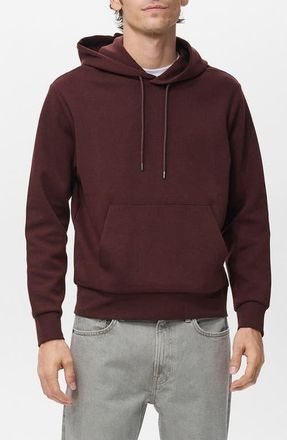 Mango Regular Fit Hoodie in Wine at Nordstrom, Size Xx-Large
