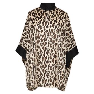 sacai Blouses, female, Multicolor, Size: M Leopard Print Shirt