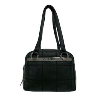 Chanel Pre-owned Quilted Leather Handbag - Choco Bar - Dames - Pre-owned - Zwart - Maat: ONE Size Leer