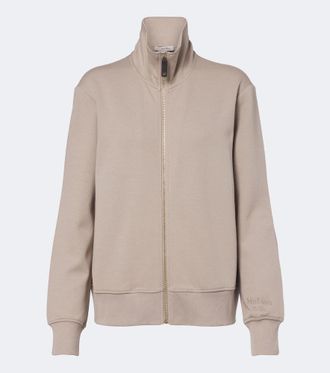 Max Mara Cotton-blend zip-up sweatshirt