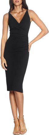 Dress The Population Anita Crepe Cocktail Dress in Black at Nordstrom, Size Xx-Large
