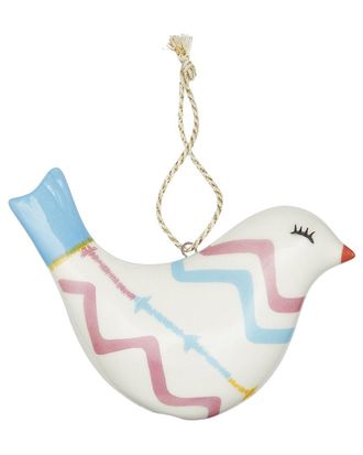 Spode Kit Kemp Puffed Bird Rik Rak Ornament