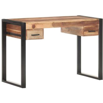 vidaXL Scrivania 110x50x76 cm in Legno Massello vidaXL