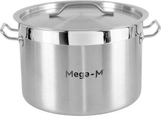 OEM Olla Mediana Para Catering Con Tapa Mega-m Pro 17 L, Di&aacute;metro 32 Cm X Altura 22 Cm N