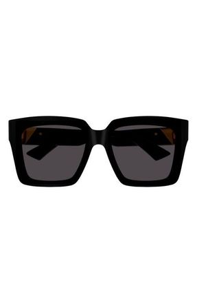 Bottega Veneta 55mm Square Sunglasses in Black at Nordstrom