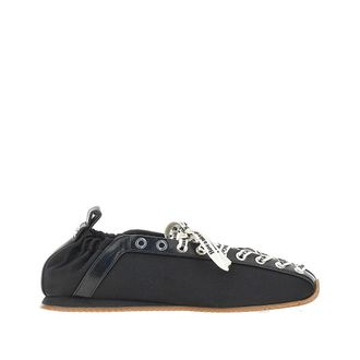 Ganni Sporty nylon ballerina flats Woman 37