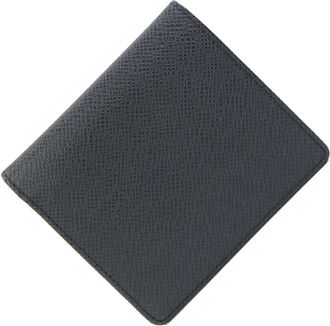 Louis Vuitton Taiga Ardoise Black Taiga Leather Wallet (Bi-Fold) (Pre-Owned)