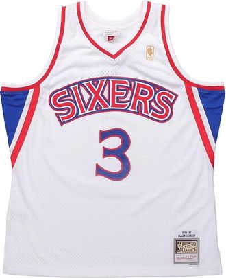 Mitchell & Ness x NBA Philadelphia 76ers 1996-97 Home Swingman Jersey Allen Iverson 3 SMJYGS18198-P76WHIT96AIV