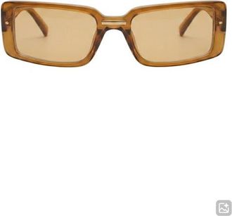 Fifth and Ninth Blaire 65mm Oversize Gradient Rectangular Sunglasses in Caramel/caramel at Nordstrom