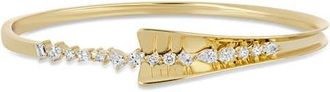 Bony Levy Kiera 18K Gold Diamond Cuff Bracelet in 18K Yellow Gold at Nordstrom, Size 7