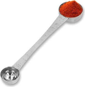 OEM Cucharas Medidoras De Doble Cara, Cucharilla De Caf&eacute; De Acero Inoxidable Y Cucharilla De T&eacute; Con Escala De Medici&oacute;n Para La Cocina