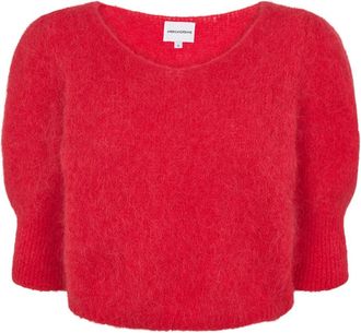 Americandreams Koa Pullover - Dames - Ronde hals truien - Rood - S - Wol - Truien & Vesten