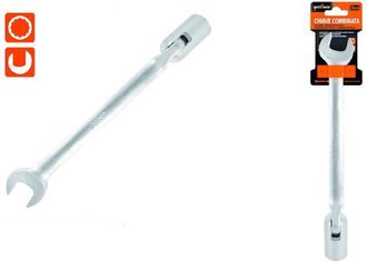 Trade Shop Trade Shop - Chiave Combinata 18mm Fissa E A Bussola Poligonale Con Snodo Cromo Vanadio 97566