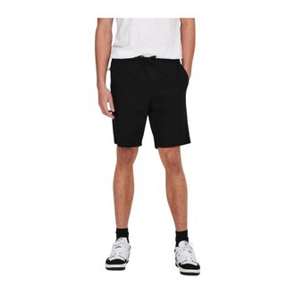 Only & Sons Only & Sons, Heren, Korte broeken, Zwart, Maat: XL
