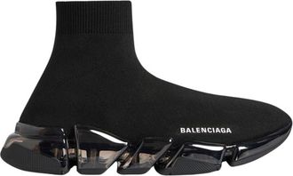 Balenciaga Black Logo Speed Sneakers