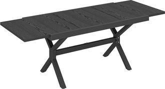 OUTSUNNY Mesa jard&iacute;n extensible 214x85x73 cm gris oscuro