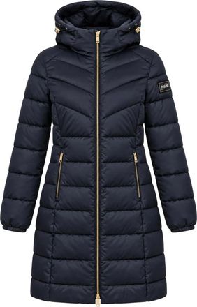 Yes-Zee Cappotto Piumino Lungo Trapuntato - - Coats - Donna - Blu - S