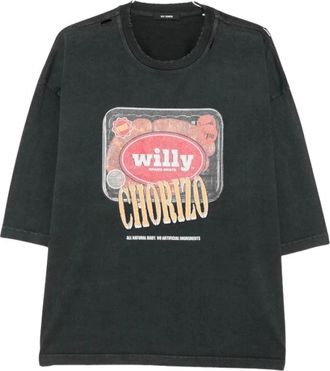 Willy Chavarria T-shirt - Heren - T-shirts - Zwart - M - Tops