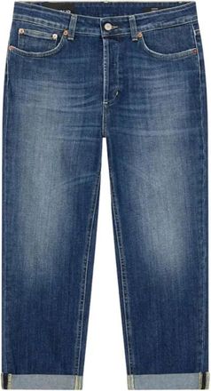 Dondup Koons Loose-Fit Jeans - Dames - Cropped Jeans - Blauw - W26 - Katoen - Jeans