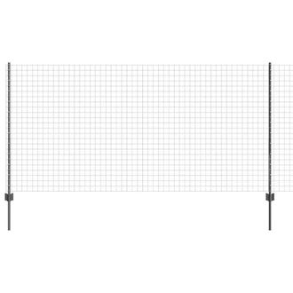 Berkfield Home Euro Fence with 10 U Posts Grey 1, 2x10 m Steel