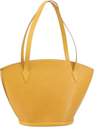 Louis Vuitton Saint Jacques Handbag Epi Leather Yellow Leather Handbag (Pre-Owned)