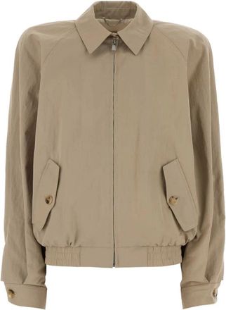 Magda Butrym Re 26 Jas - Dames - Bomber jackets - Beige - S - Katoen - Jassen