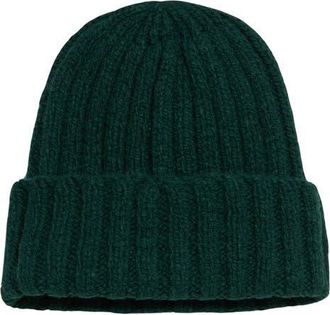 Fortela Shetland Wool Beanie in Green at Nordstrom