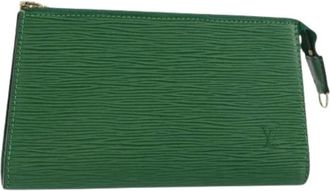 Louis Vuitton Pre-owned Clutches, female, Green, Size: ONE SIZE Pre-owned Vintage Clutch