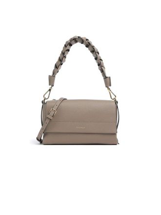 Coccinelle Schoudertas Warm Taupe/Rosette